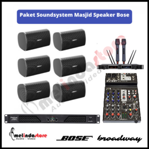 Paket Sound System Masjid Indoor Speaker Bose - Luas 200m2 A